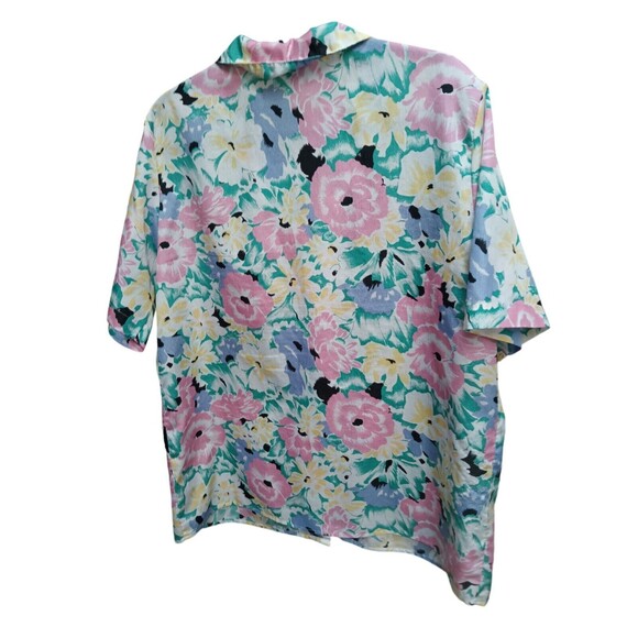 Vintage Levi Strauss Bend Over Womens Floral Button Up Size 38 true vtg - Picture 2 of 4